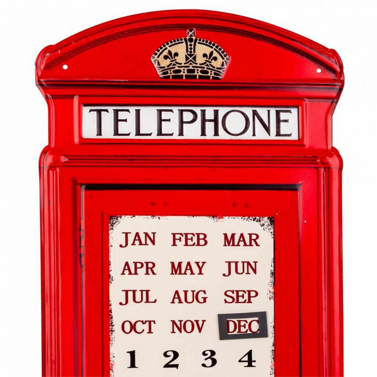 Placa de Parede Alexandra House Living Telephone Ferro 75 x 30 cm